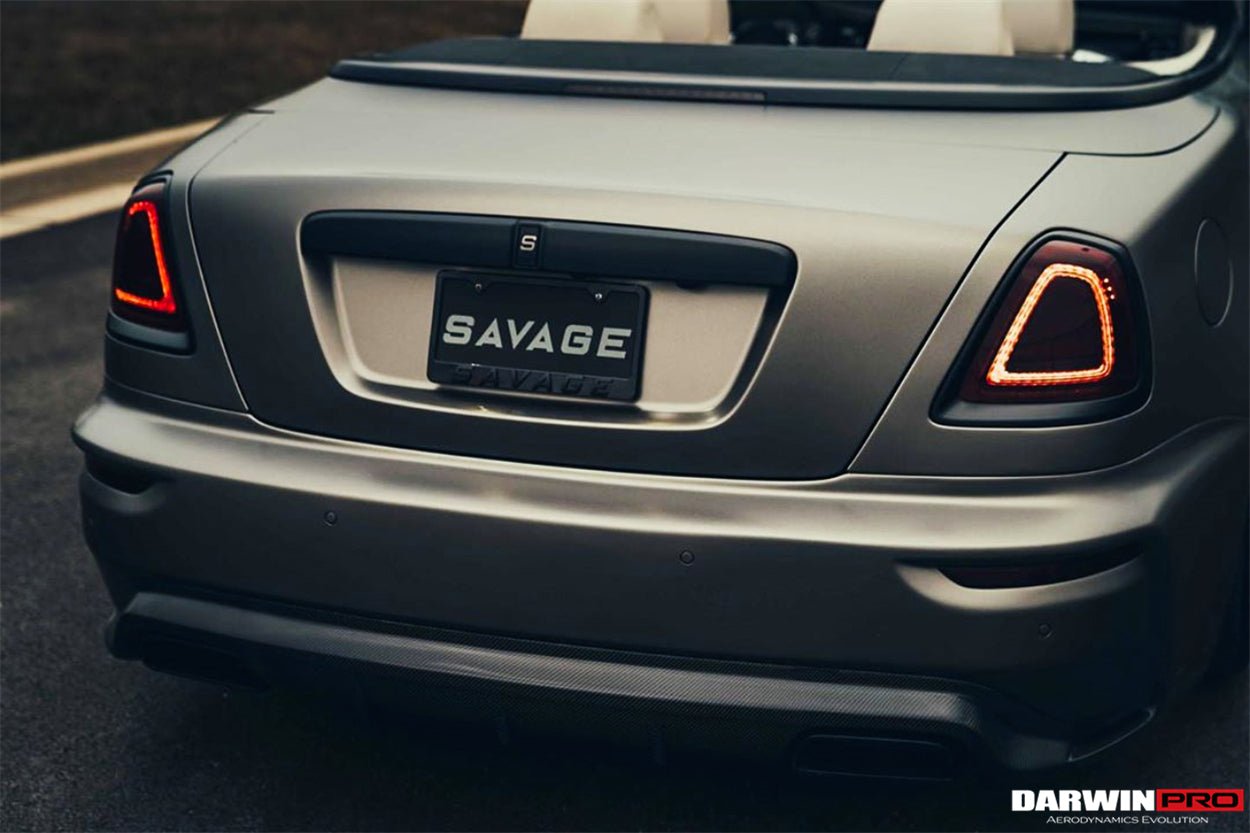 2016 - 2020 Rolls-Royce Wraith & Dawn BKSS Style Partial Carbon Fiber Rear Bumper